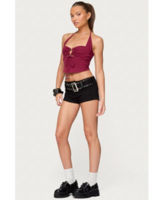 Womens Ayana Layered Bandeau Halter Top