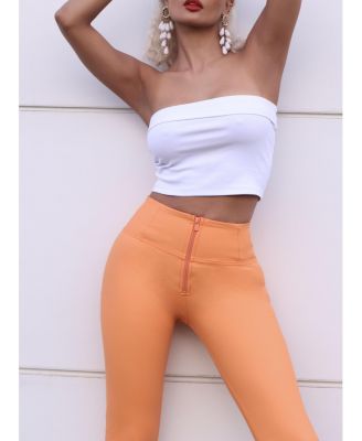 Women's Faux Leather High-Rise Sculpting Skinny Pants