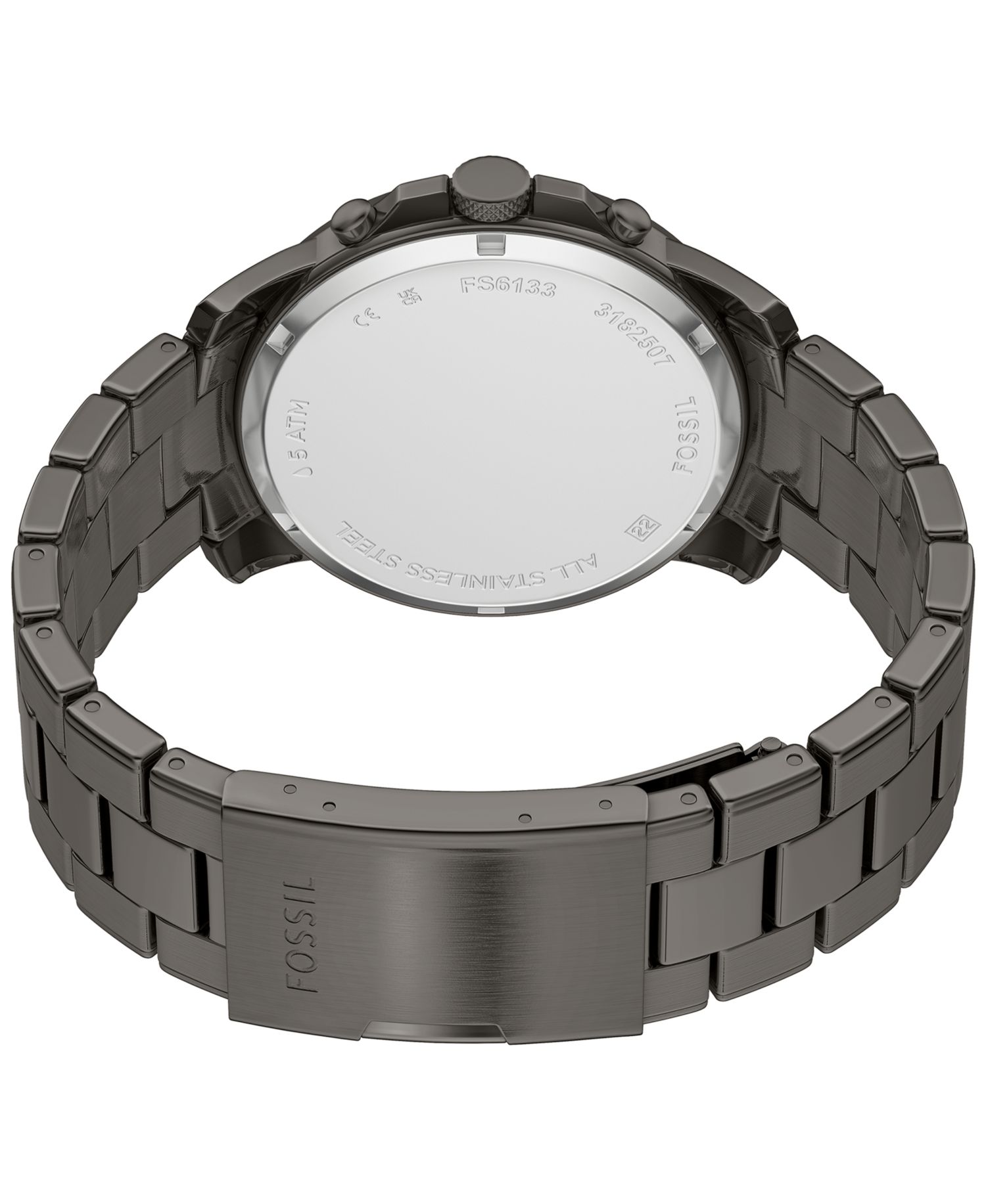 Men's Grant Chronograph Gunmetal Stainless Steel Watch, 44mm