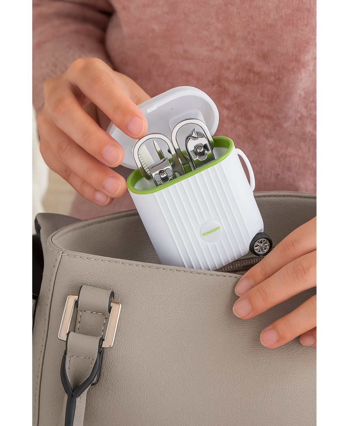 7 N 1 Travel Nail Care Kit - White