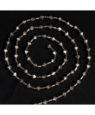 Luxurious Jaeger Rod Pocket Acrylic Beaded Single Window Curtain Panel - 40 in. W x 84 in. L