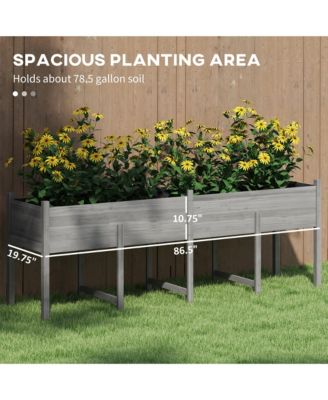 Extra Large Wooden Planter Box with Legs & Drain Holes