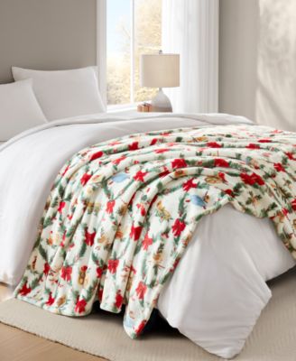 Cozy Plush Printed Throw, 50" x 70", Exclusively at Macy’s
