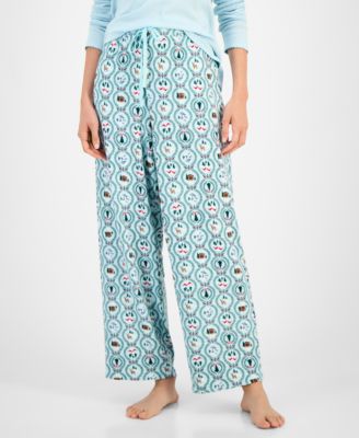 Women's Soft Knit Printed Pajama Pants, Created for Macy's