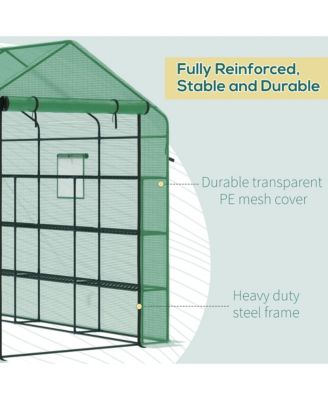 Portable Walk-in house with Zipper Door, Shelf,