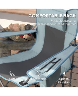 Camp Chairs for Adults, 2 Pack Outdoor Folding Chairs,