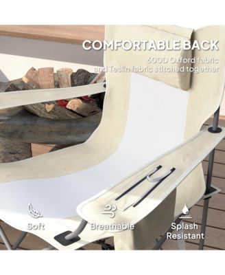 Camp Chairs for Adults, 2 Pack Outdoor Folding Chairs,