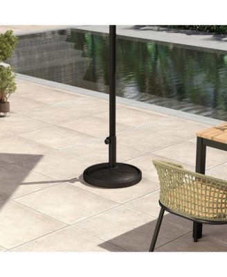 Round Patio Umbrella Base, 26 lbs Resin Umbrella Sd,