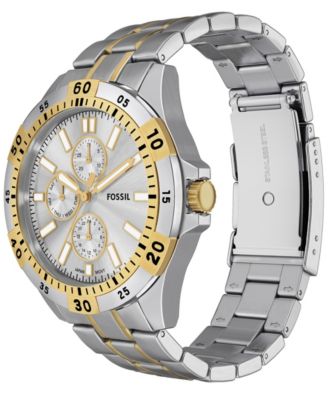 Men's Garrett Multifunction Two-Tone Stainless Steel Watch, 44mm