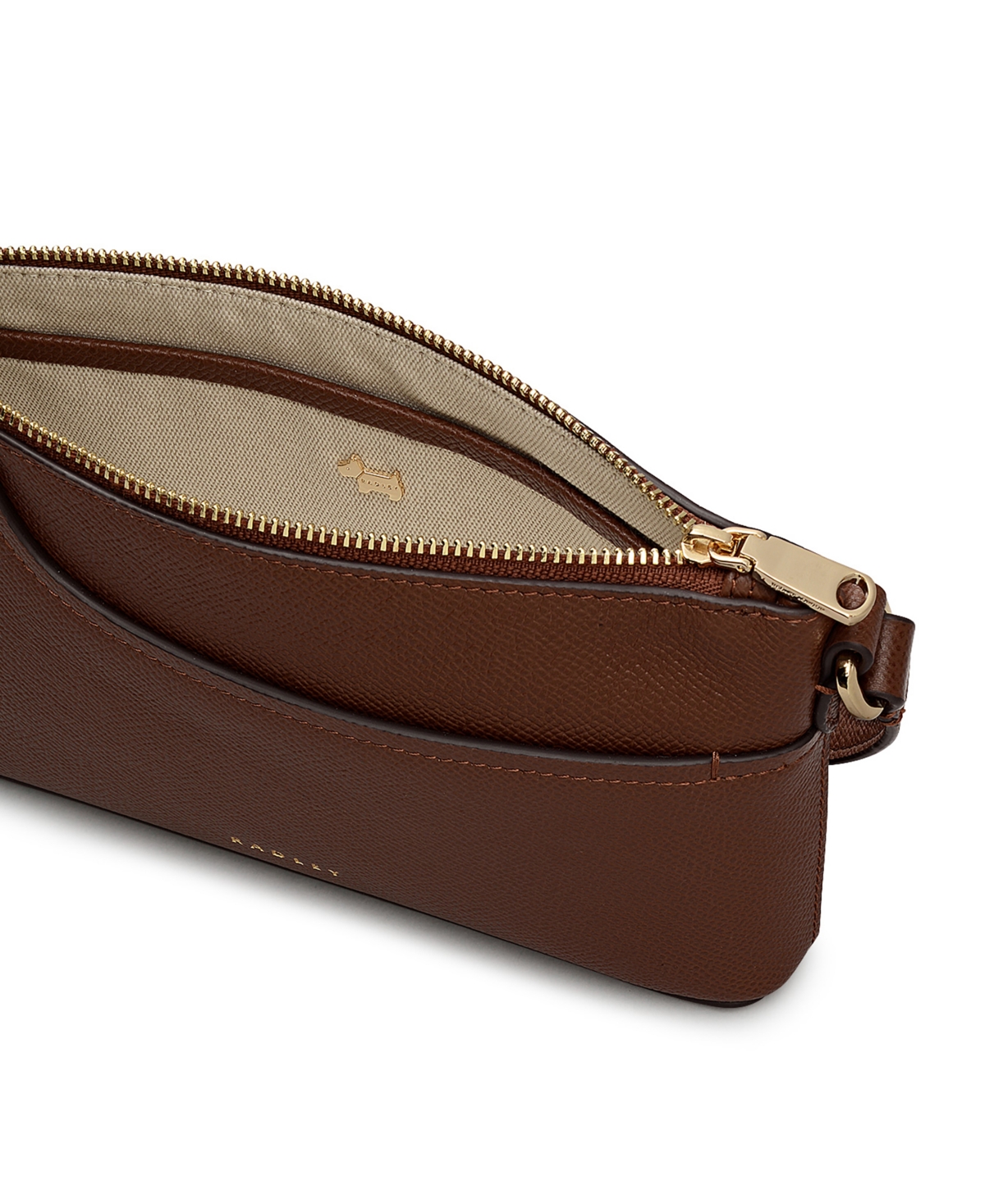 Radley London Pockets Texture Mini Zip Top Shoulder Bag In Brown