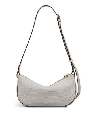The Iris Faux Croc Small Zip Top Crossbody Bag
