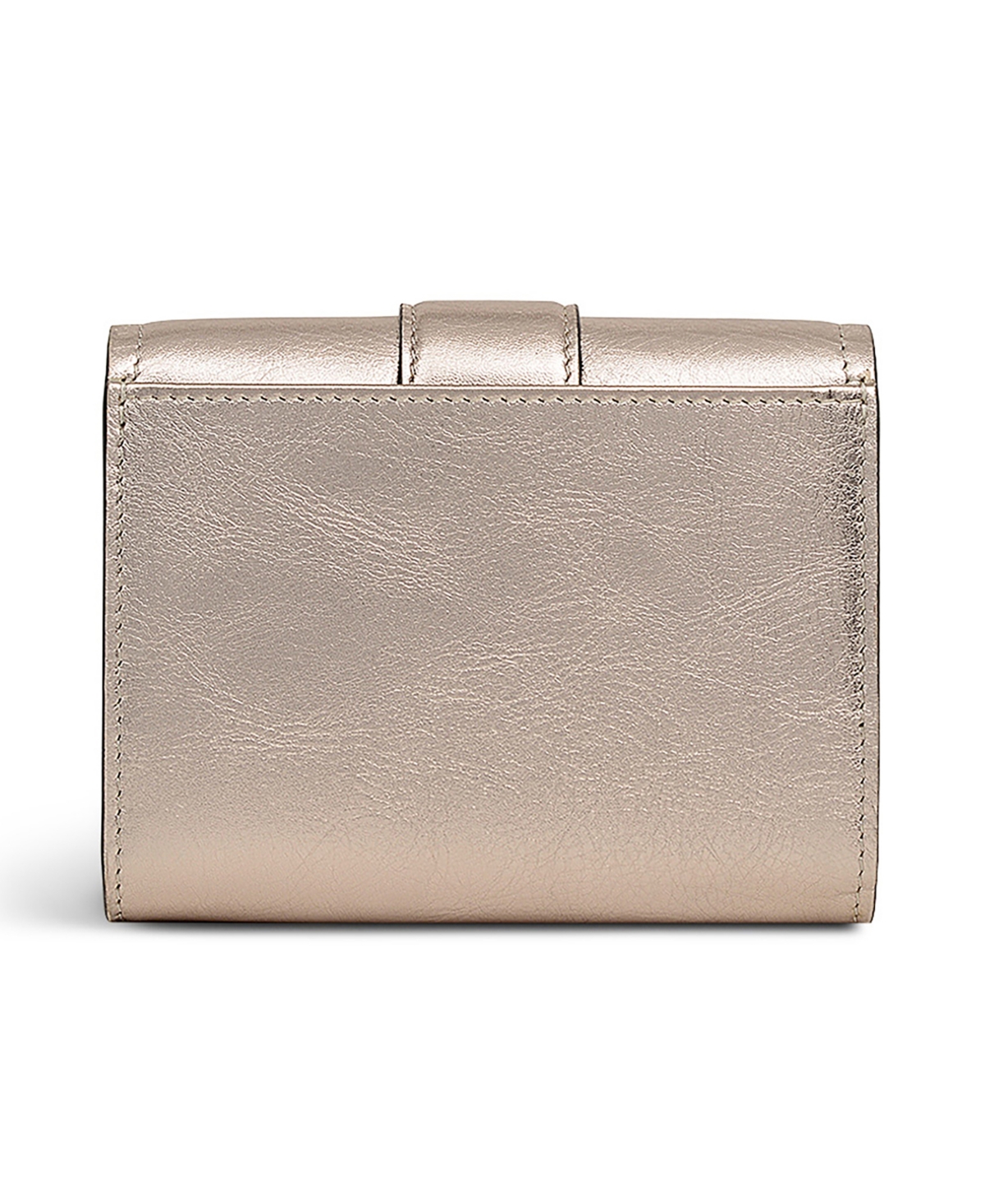 Radley London Sloane Mews Metallic Mini Flap Over Wallet In Gray