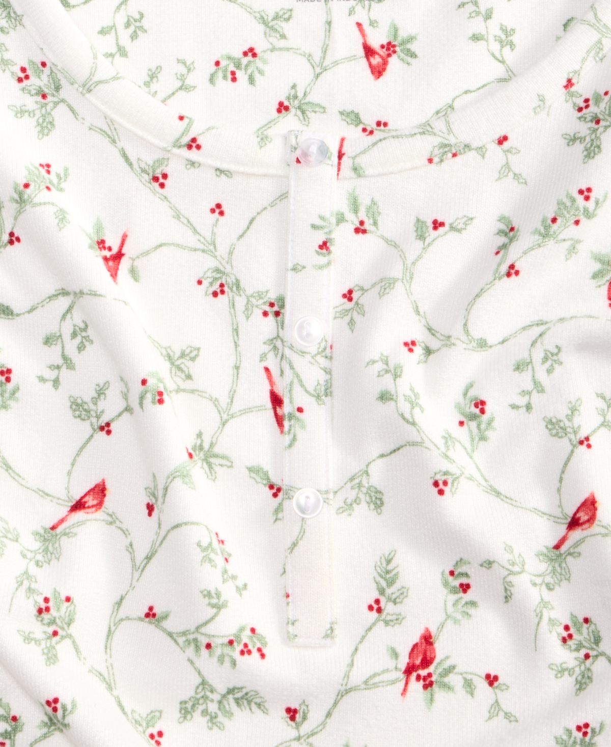 Charter Club Women's 2-pc. Printed Long-sleeve Packaged Pajamas Set, Created For Macy's In White