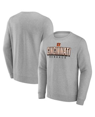 Fanatics - Men's Heather Gray Cincinnati Bengals Bold Move Pullover Sweatshirt