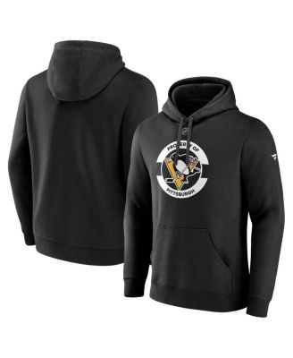 Fanatics - Men's Black Pittsburgh Penguins Authentic Pro Core Secondary Fleece Pullover Hoodie
