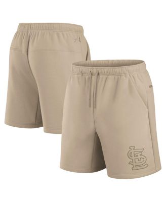 Fanatics - Men's and Women's Khaki St. Louis Cardinals Elements Super Soft Fleece Shorts
