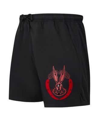 Men's Black Looney Tunes Bugs Bunny Melted Skeleton Shorts