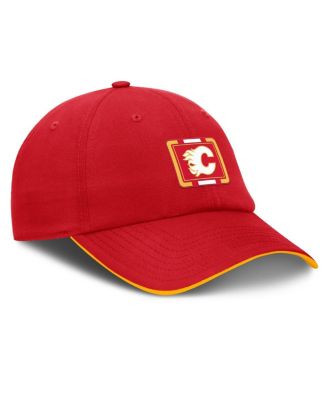 Men's Red/Gold Calgary Flames Authentic Pro Ripstop Adjustable Hat