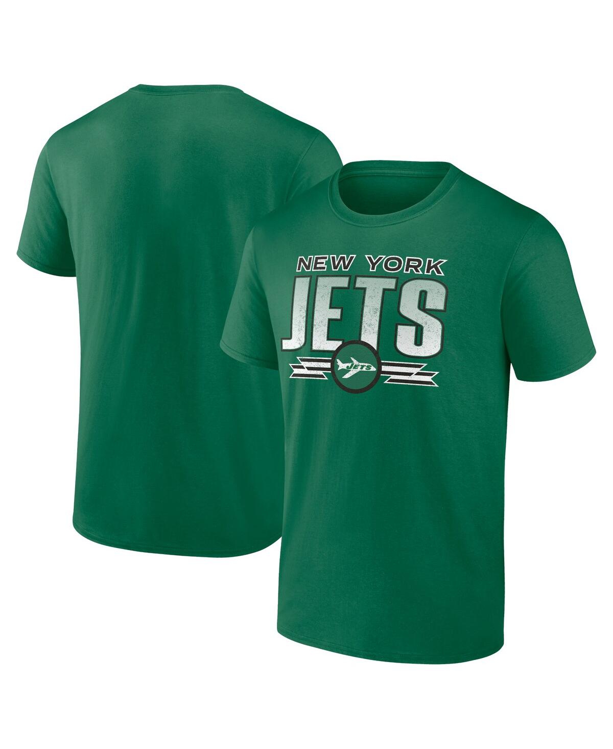 Fanatics Men's Kelly Green New York Jets Fading Out T-shirt In Green