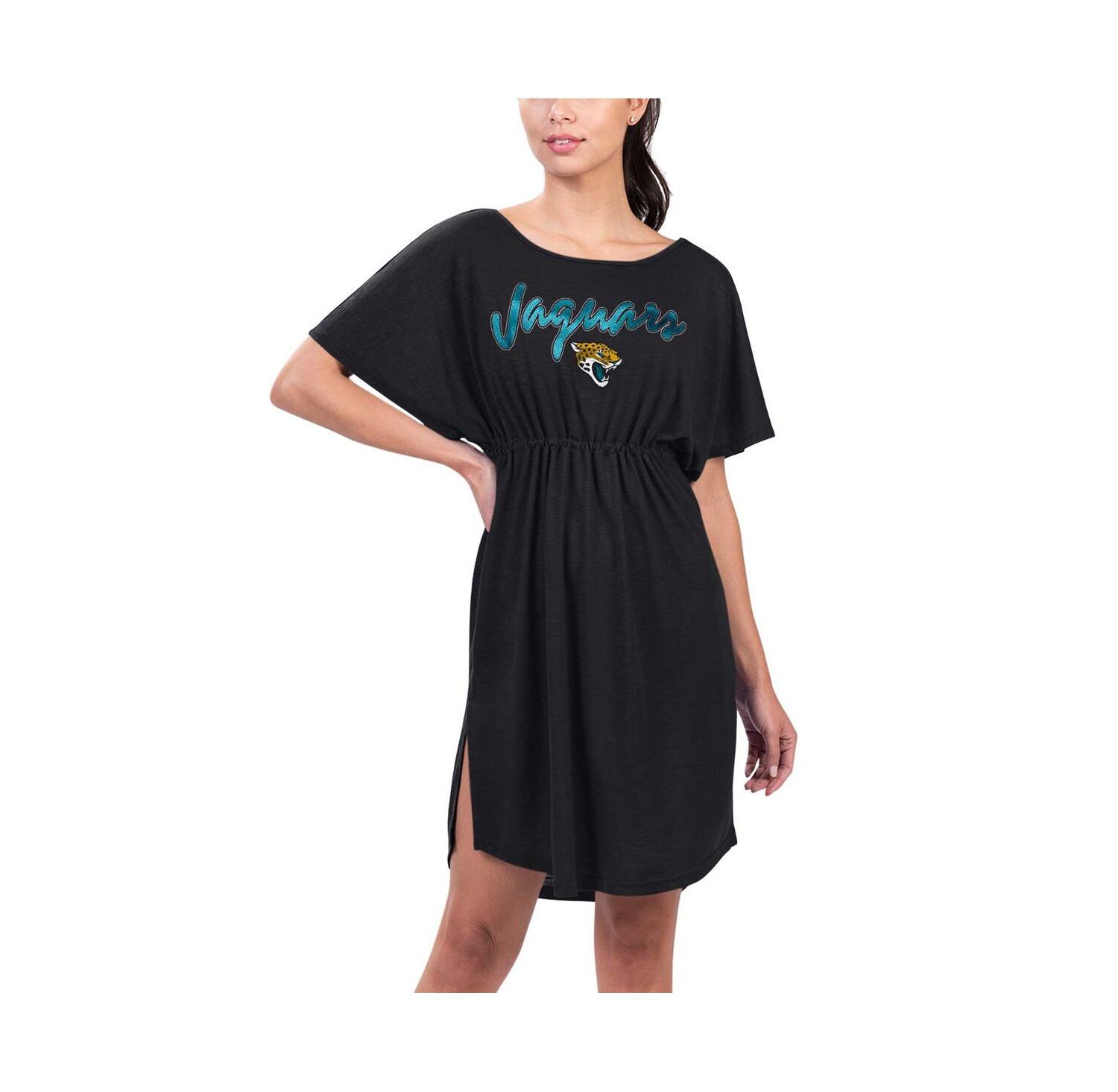 Women's Black Jacksonville Jaguars Versus Swim Cover-Up