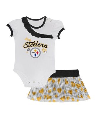 Outerstuff - Baby Boys and Girls 2-Piece Baltimore Ravens Love My Team Bodysuit and Skirt Set