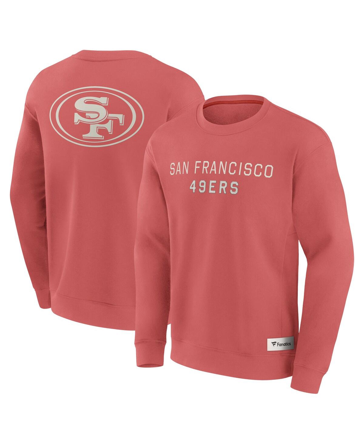 Men's Red San Francisco 49ers Elements Future Ground Lettering Pullover Sweatshirt - Red