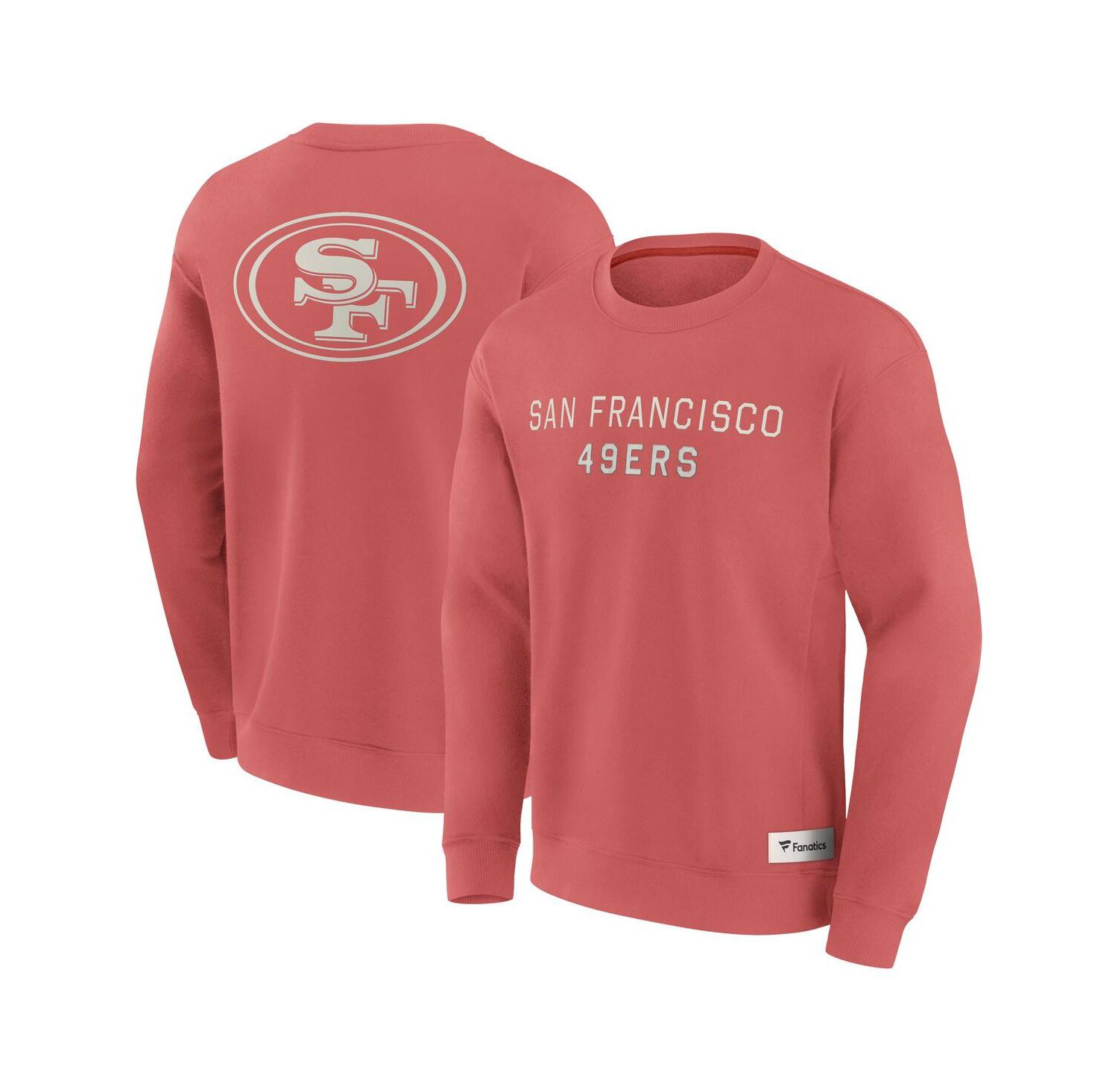 Men's Red San Francisco 49ers Elements Future Ground Lettering Pullover Sweatshirt