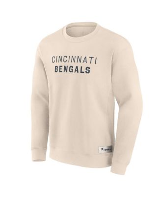 Men's Cream Cincinnati Bengals Elements Future Ground Lettering Pullover Sweatshirt