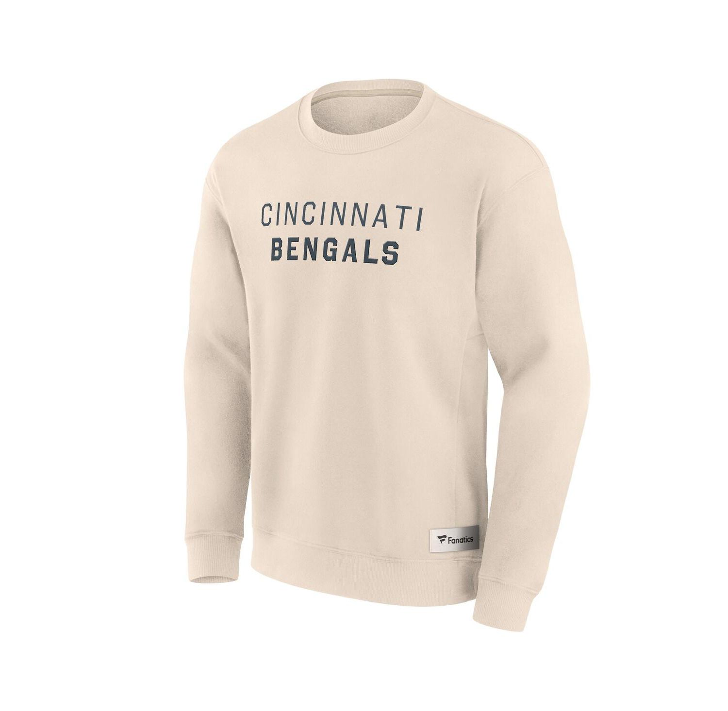 Men's Cream Cincinnati Bengals Elements Future Ground Lettering Pullover Sweatshirt