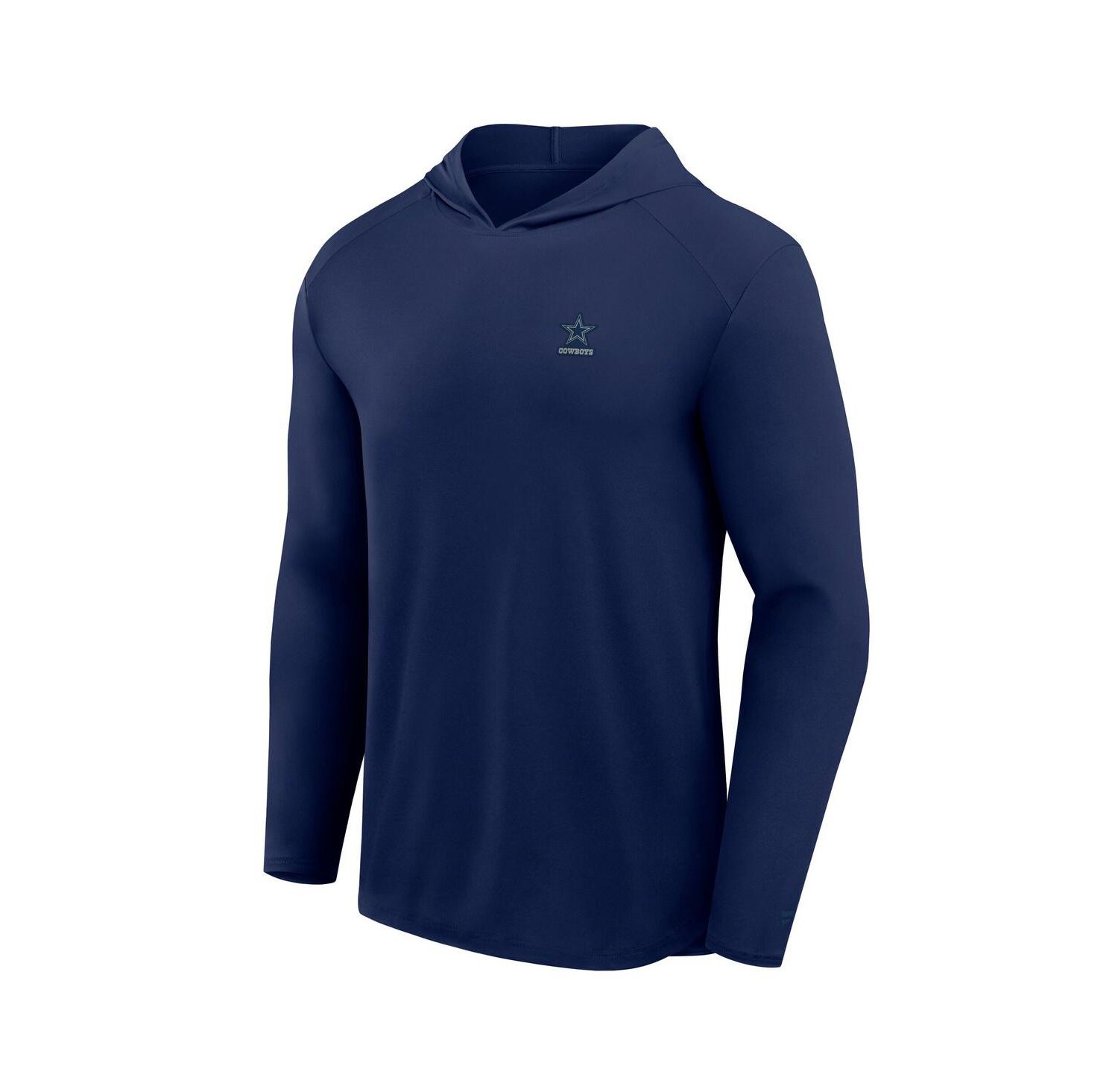 Men's Black Dallas Cowboys Front Office Power Mono Long Sleeve Hoodie T-Shirt