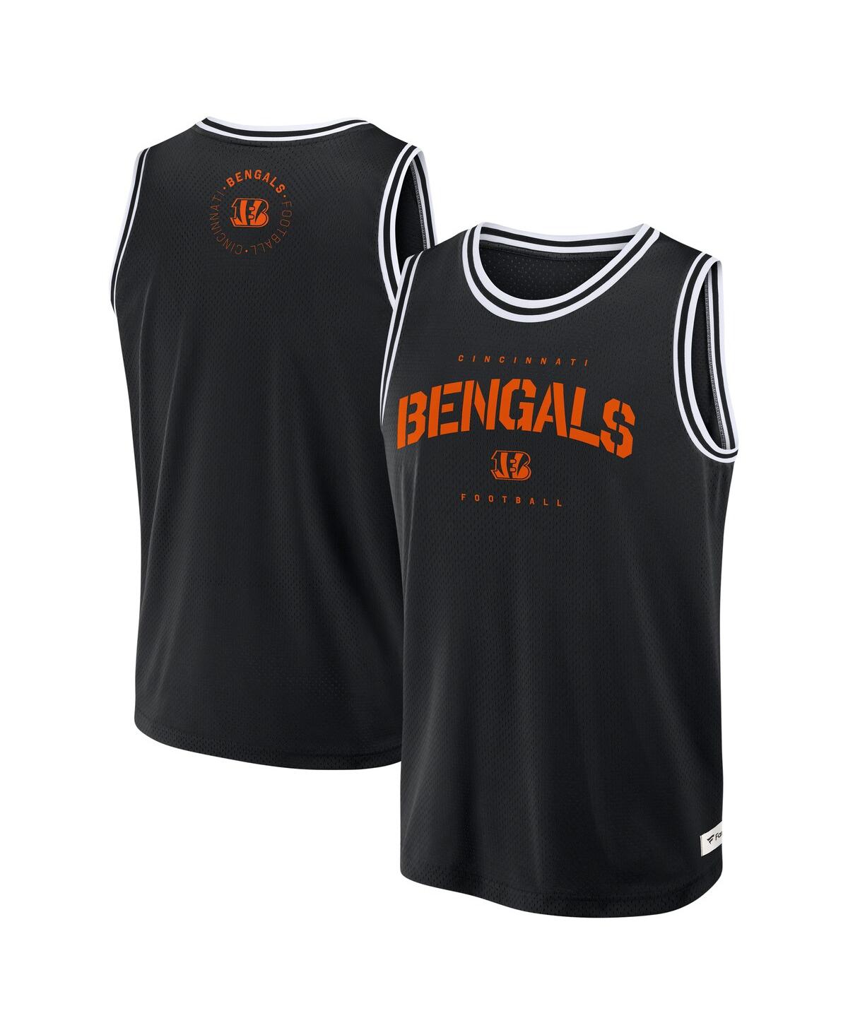 Men's Black Cincinnati Bengals Elements Future Ground Jersey Tank Top - Black