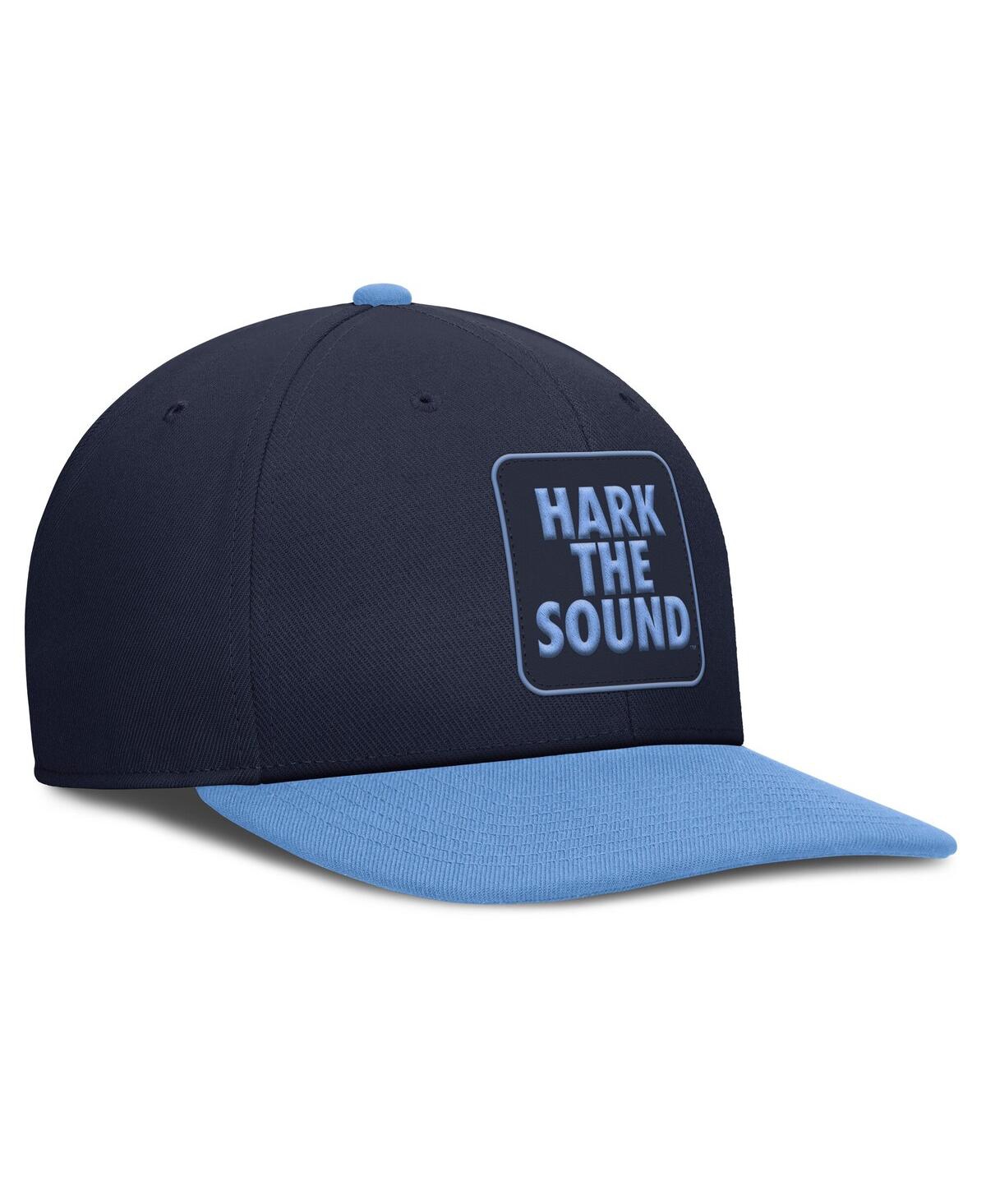 Jordan Men's Navy/carolina Blue North Carolina Tar Heels 2025 Sideline Campus Pro Local Snapback Hat In Multi