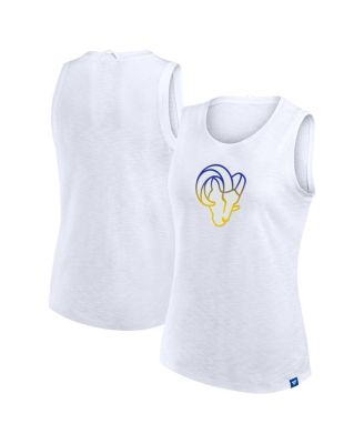 Fanatics - Women's White Los Angeles Rams Slub Tank Top