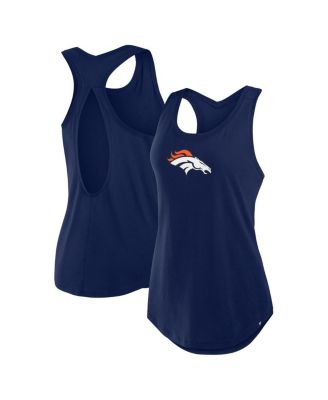 Fanatics - Women's Navy Denver Broncos Iron Fan Tank Top