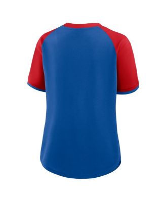 Women's Royal/Red Buffalo Bills Height Advantage T-Shirt