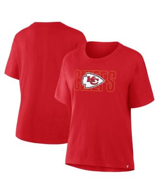 Fanatics - Women's Red Kansas City Chiefs Line Em Up T-Shirt