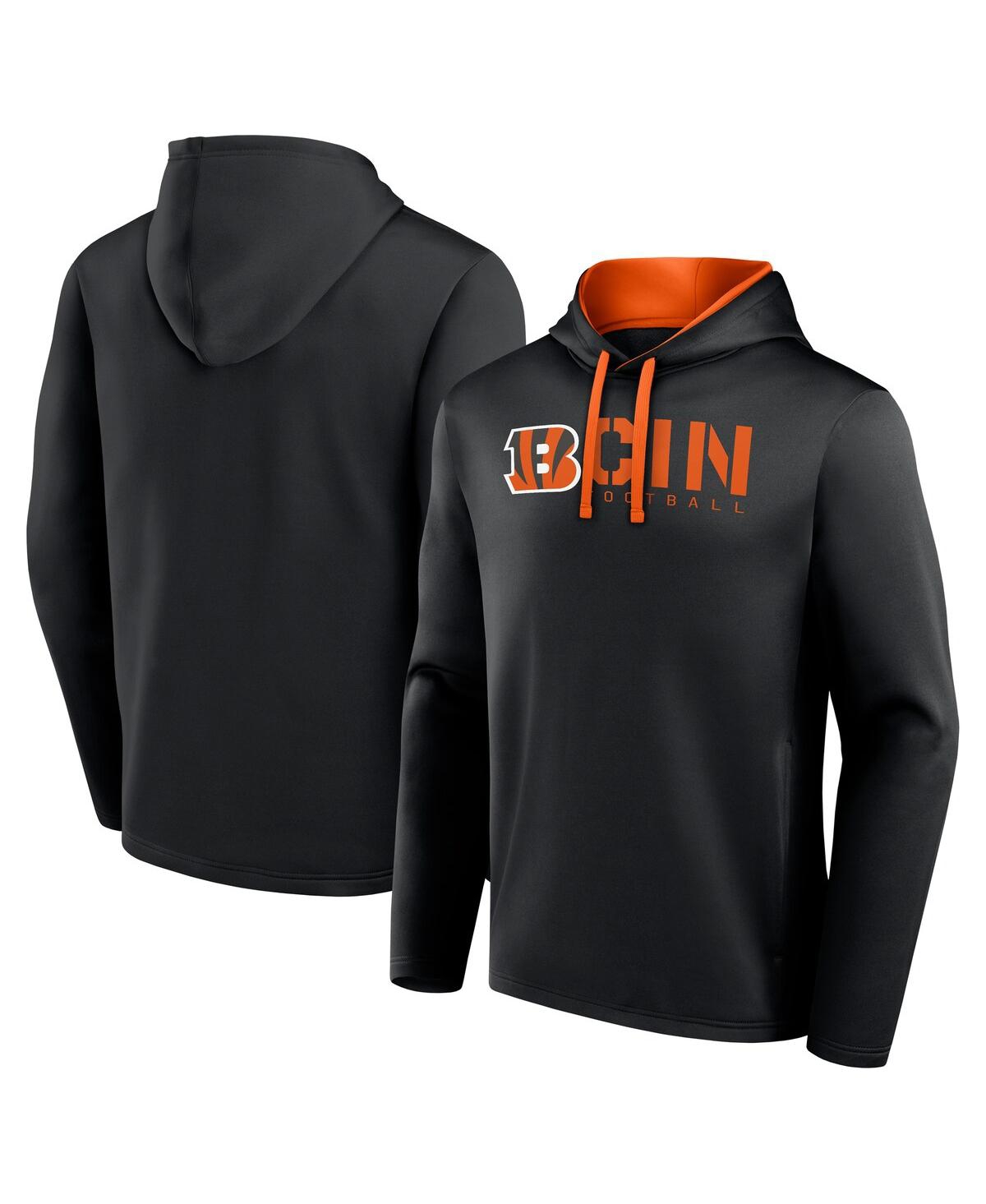 Men's Black Cincinnati Bengals Head Start Pullover Hoodie - Black