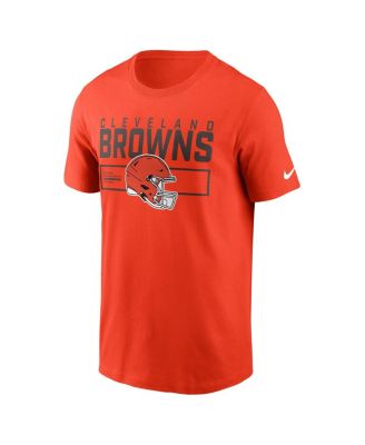 Men's Orange Cleveland Browns Primetime Helmet Essential T-Shirt
