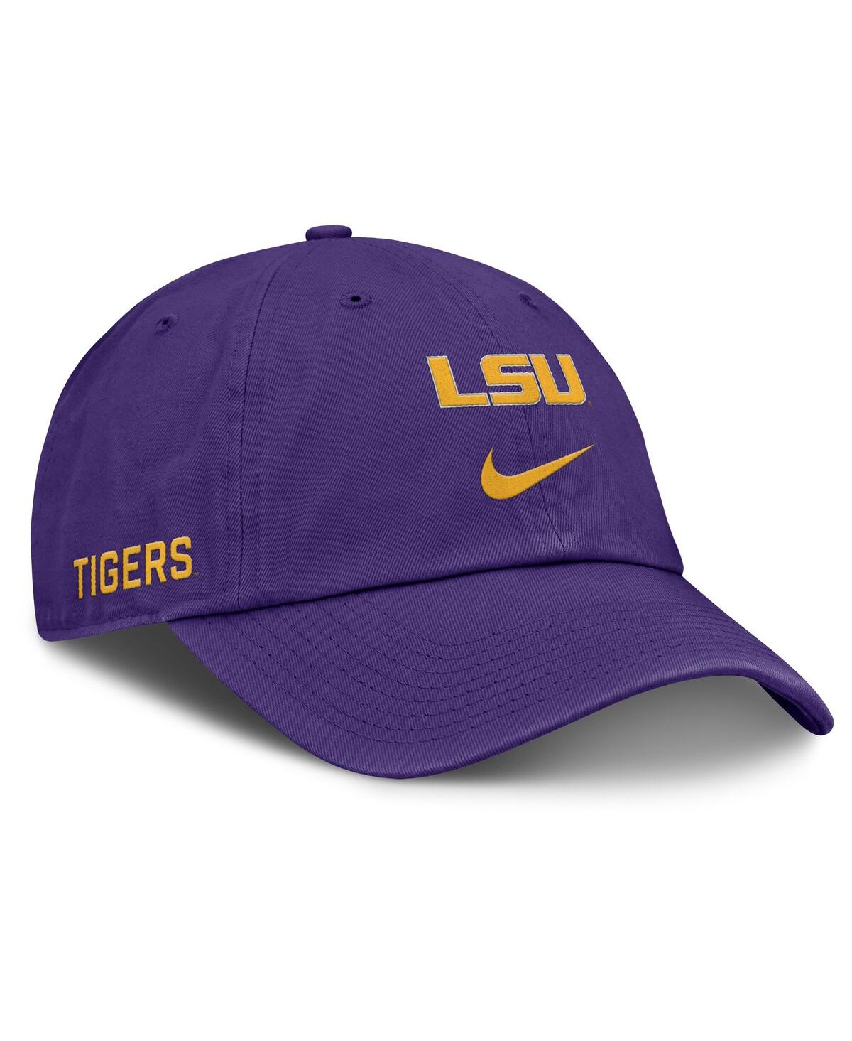 Nike Purple Lsu Tigers Legacy91 Meshback Swoosh Performance Flex Hat In Purple