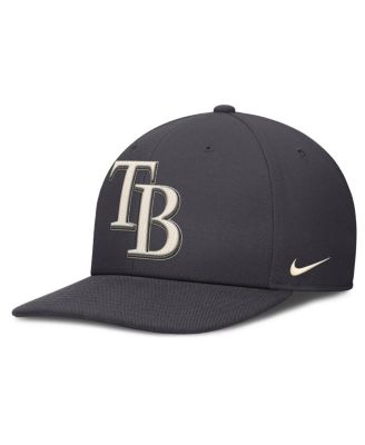 Men's Anthracite Tampa Bay Rays Statement Pro Snapback Hat