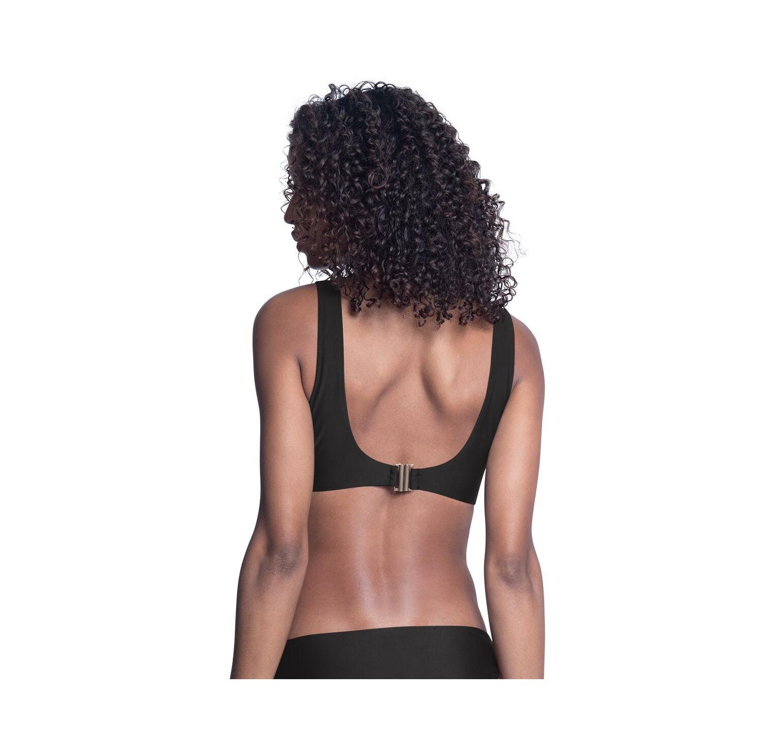 Women's Black/White Cincinnati Bengals Brief Game Bikini Top