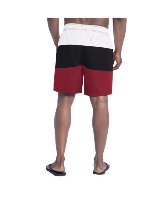 Men's Cardinal/Black Arizona Cardinals Sunrise Volley Swim Shorts
