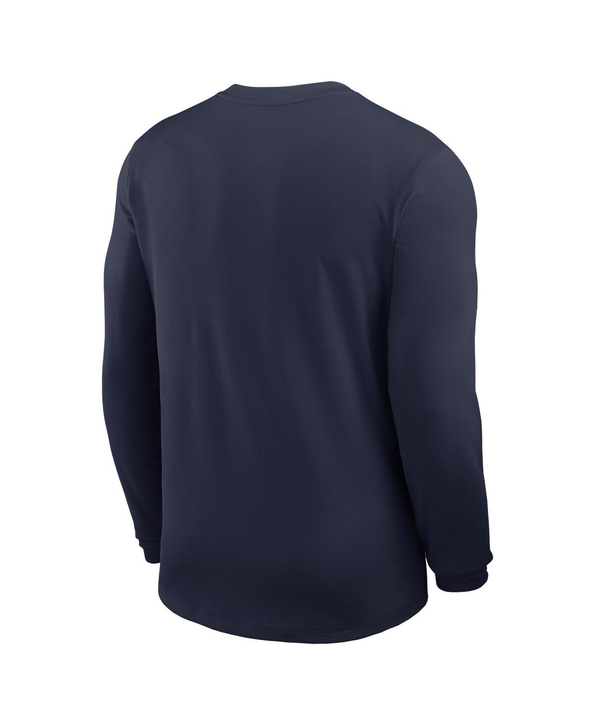 Nike Navy Arizona Wildcats 2025 Sideline Coach Uv Performance Long Sleeve T-shirt In Blue