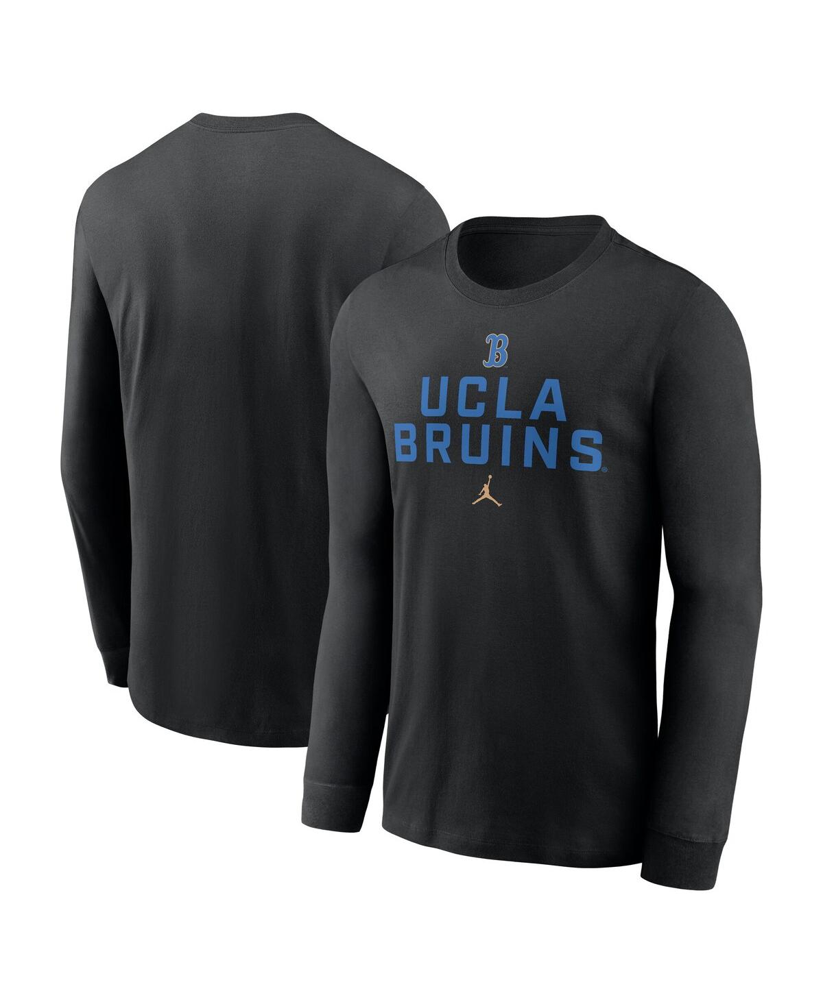 Men's Black Ucla Bruins 2025 Sideline Performance Long Sleeve T-Shirt - Black
