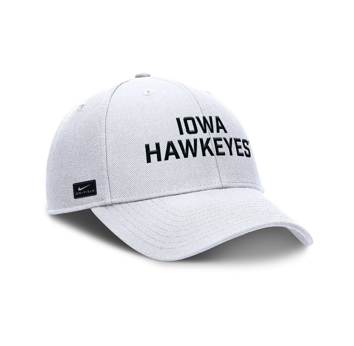 Men's White Iowa Hawkeyes Rise Practice Adjustable Hat