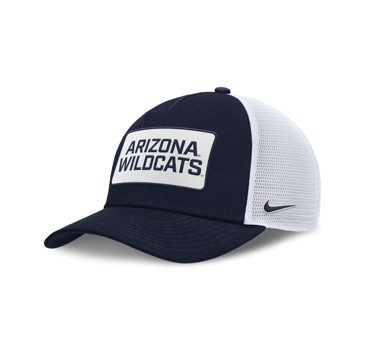 Men's Navy/White Arizona Wildcats 2025 On-Field Rise Patch Trucker Adjustable Hat