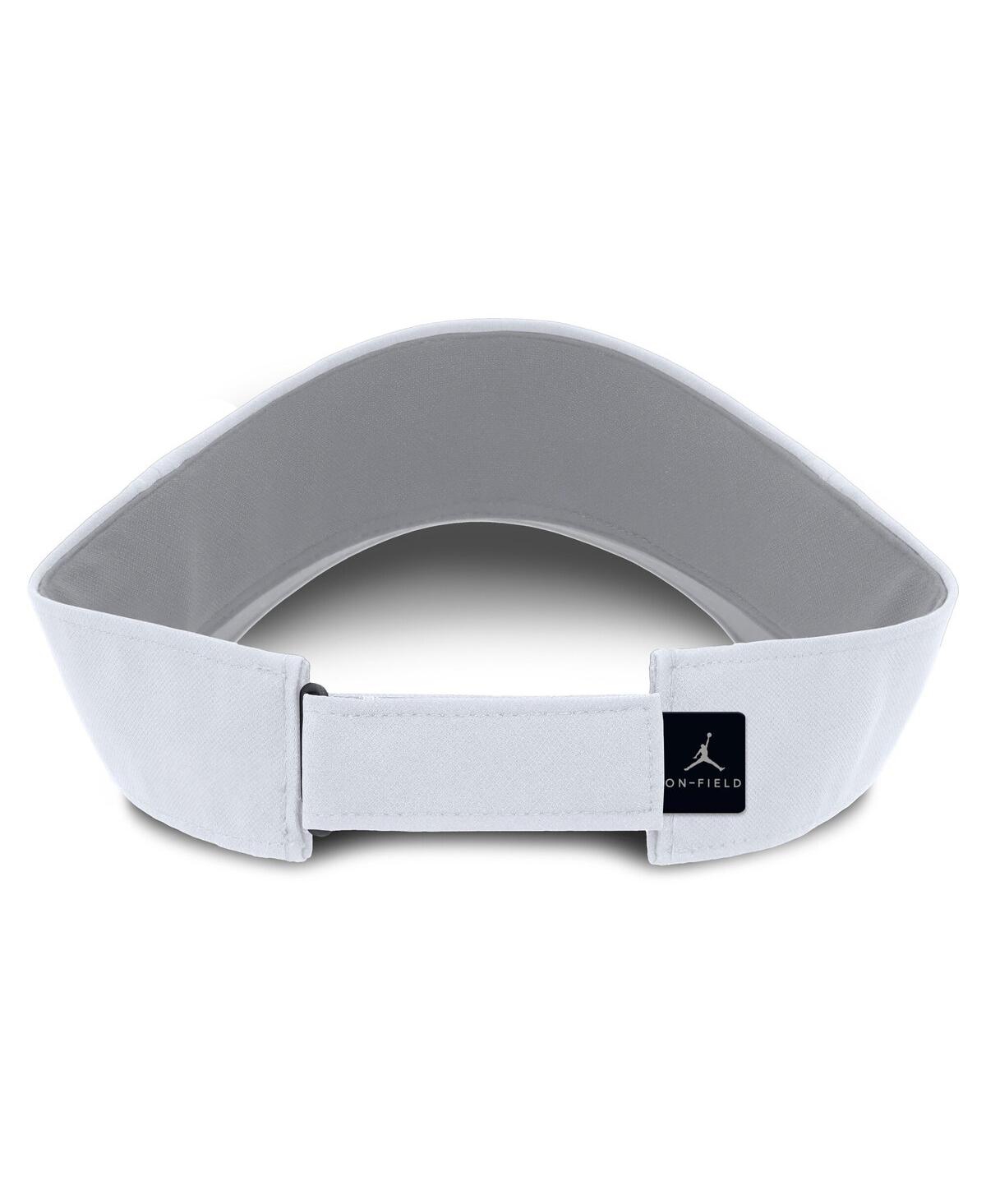 Jordan Men's White Oklahoma Sooners 2025 On-field Gameday Performance Ace Adjustable Visor Hat In White