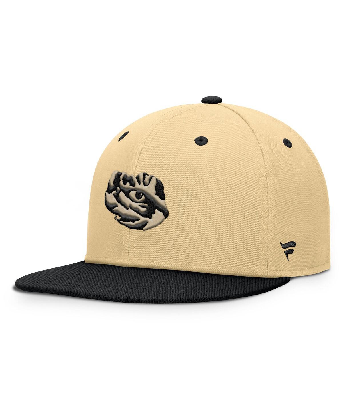 Men's Gold/Black Lsu Tigers Balance Fitted Hat - Khaki, Black