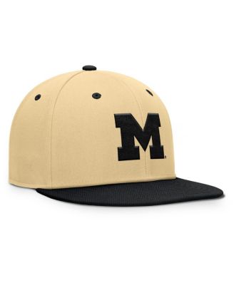 Men's Gold/Black Michigan Wolverines Balance Fitted Hat