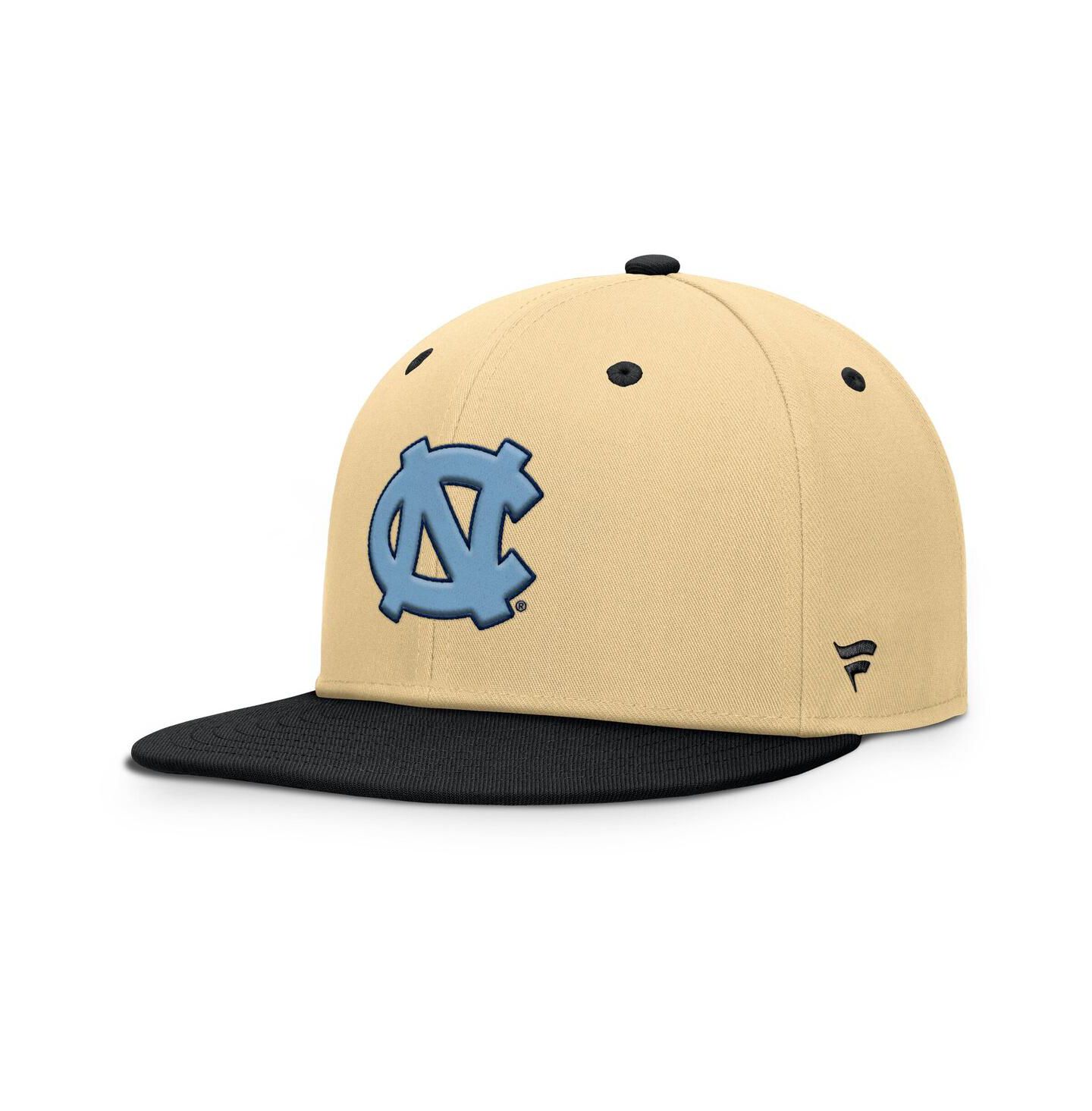 Мужские головные уборы Fanatics Gold/Black North Carolina Tar Heels Balance Fitted Hat — фото 1